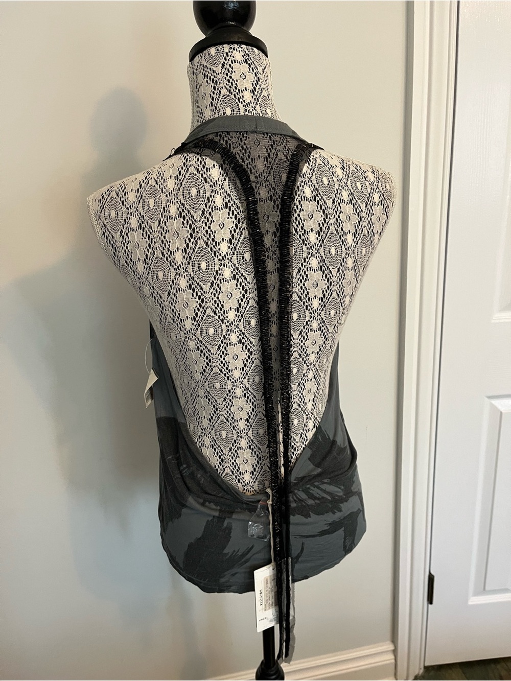 RELIGION rare 2007-2009 backless top beaded..SUPER HOT!!